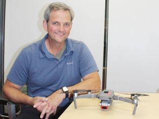GREC teacher Wade Leonard is to be recognized for his drone mapping program in November as a recipient of the Royal Canadian Geographical Society’s Gilles Gagnier Medal for Innovation in Geographic Education. Photo/Craig Bakay